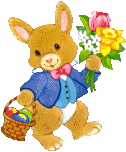 Gif animé Pâques lapin